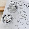 1 Box 3D Mini Round Heart Star Nail Art Charms Sequin Nail Art Flake Silvery Shiny Charms Accessories