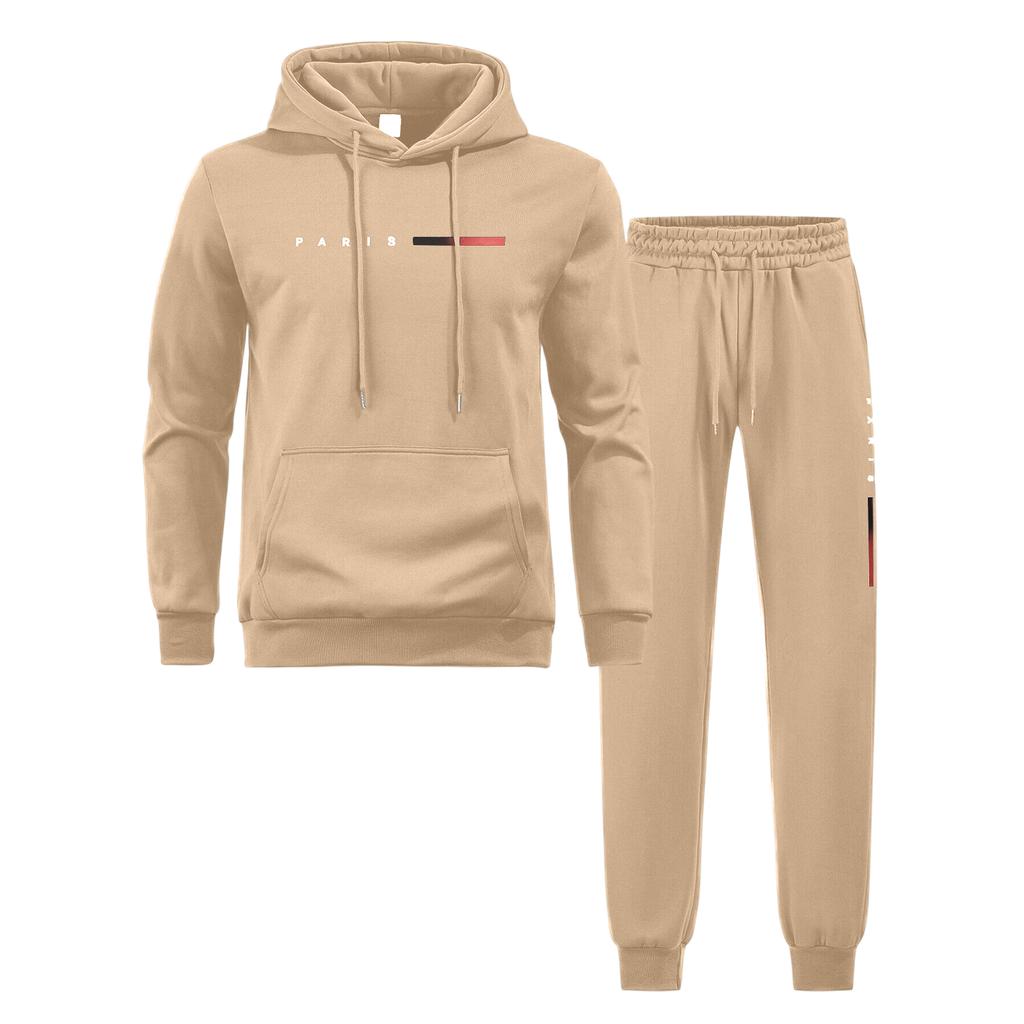 Men's Sweatshirt Suit Men's Solid Color Casual Sports Suit Sweatshirt Suit