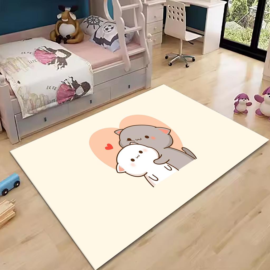 1pcs Bubu Dudu Panda Bear Printed Carpet Doormat Bedroom Decorative Rug for Living Room Kitchen Floor Mat Bathroom Anti-slip Mat