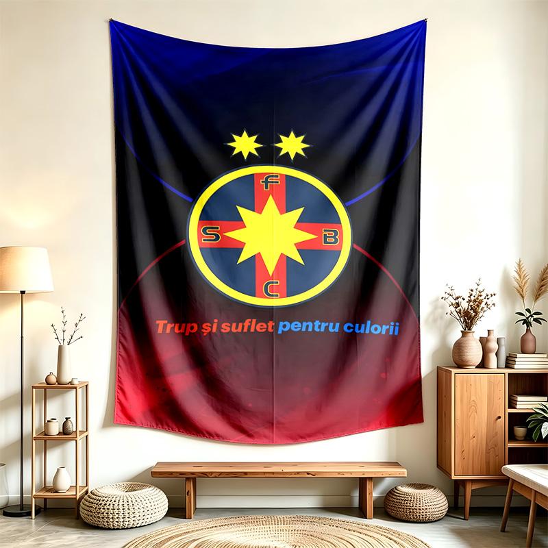 FCSB (1) Tapisserie Adaptée Pour Décorer Les Maisons Les Dortoirs Et Les Chambres Douce Au Toucher Et Un Cadeau Parfait Pour Les Amis Et La Famille