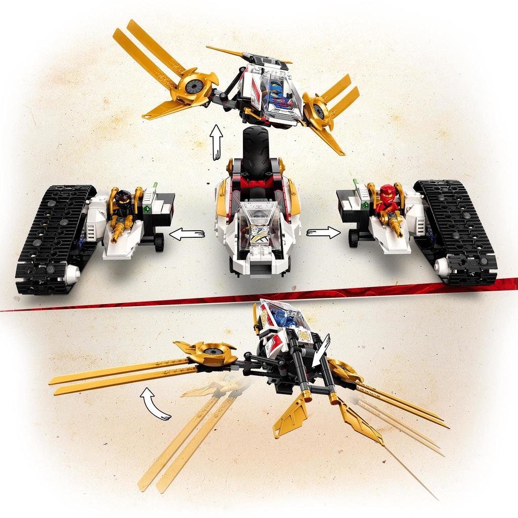 LEGO Ninjago Ultrasonic Raider 71739 Toy Ninja Vehicle for Boys Ages 9 and Up