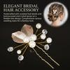 Bridal Hair Accessories Set Gold-Leaf Design for Wedding Dress Decoration