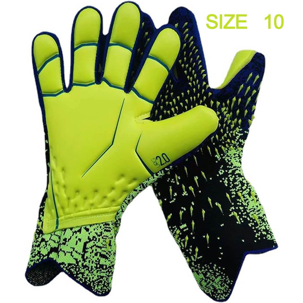 Soccer Goalie Gloves Latex Thickened Professional Goalkeeper Gloves for Adult Youth Football Sports Training and Match