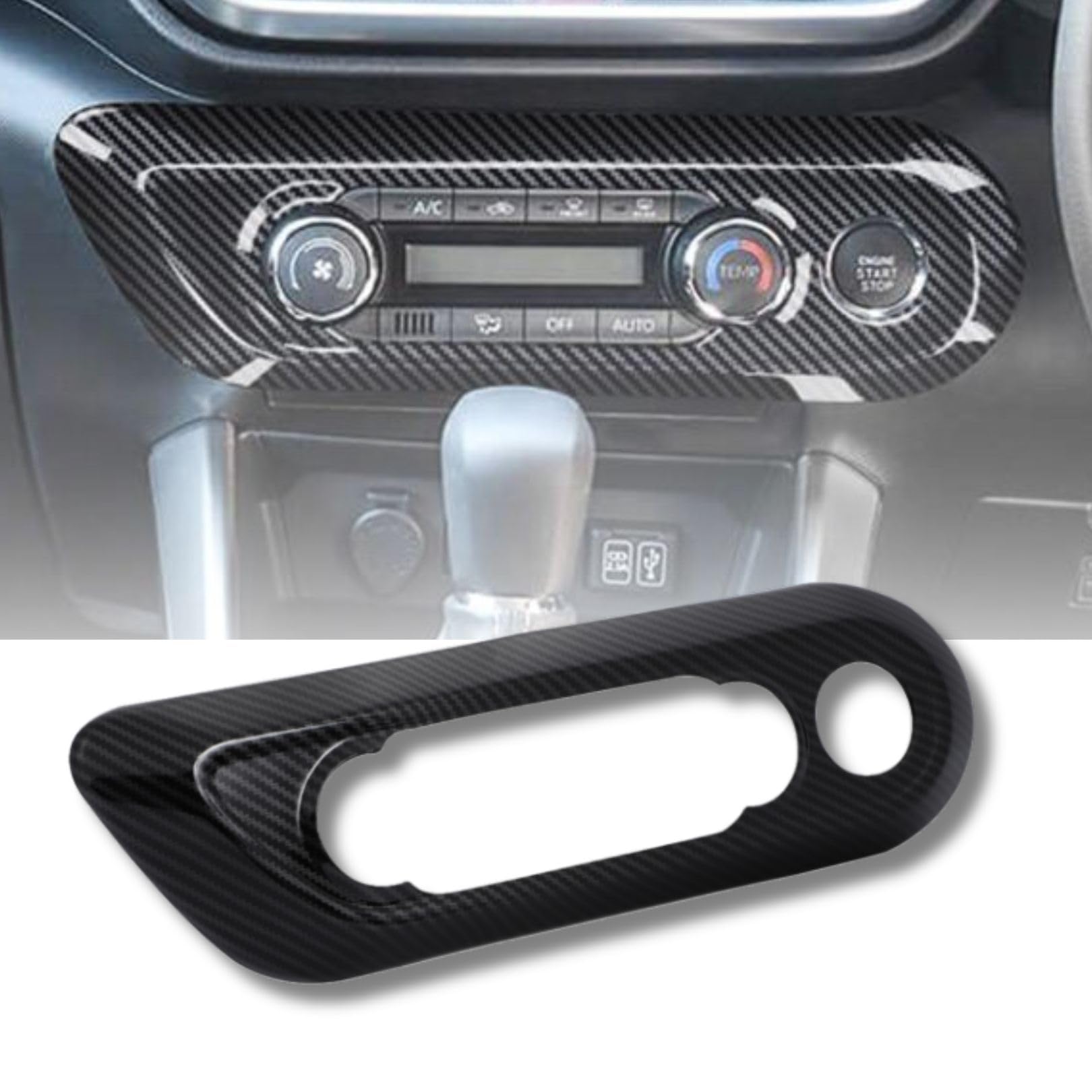 

RISE Rocky совместимая накладка на панель кондиционера АБС-пластик вид карбона 2020 и позже совместимая внутренняя отделка (углерод)