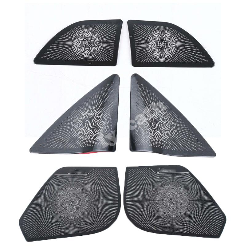 For Mercedes Benz E Class Coupe W207 C207 2009-2016 Interior Car Speaker Cover A Pillar Loudspeaker Door horn Panel Trim Sticker