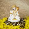 Hanuman Ji Murti for Car Dashboard, Hanuman Idol for Home Pooja with Hanuman Chalisa for Protection from Negative Energy, Good Luck and Success