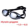 Adults Myopia Swimming Goggles for Men & Women UV Shield Anti-Fog Waterproof Plating Lens Water Sports Swim Pool Eyewear Glasses