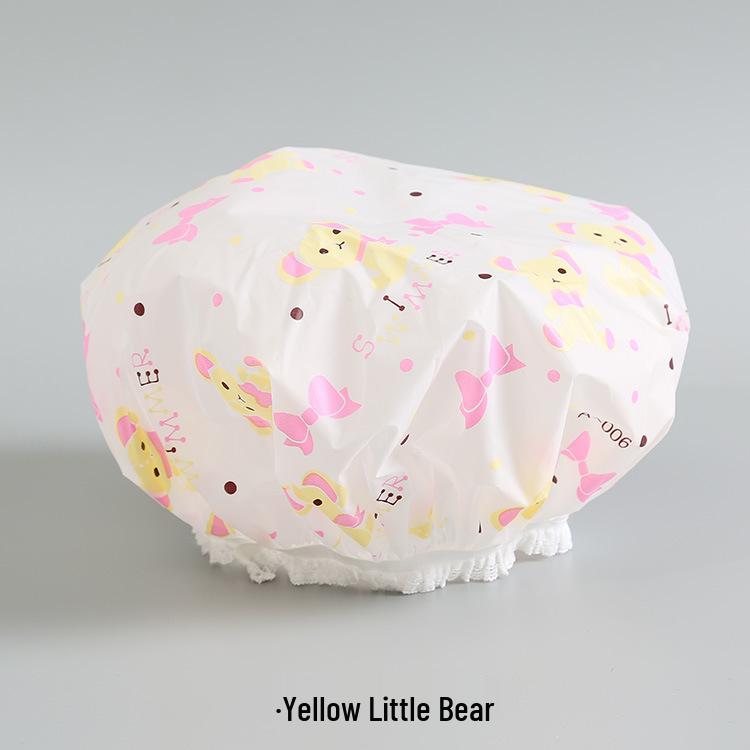 

Korean-Style Fashionable Waterproof Shower Cap for Women Approx. 27cm