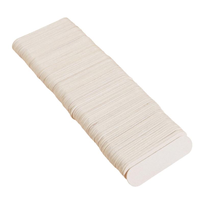 Двусторонняя деревянная пилка для ногтей Профессиональная пилка для ногтей Полоска-баффер для ногтей 1 белый