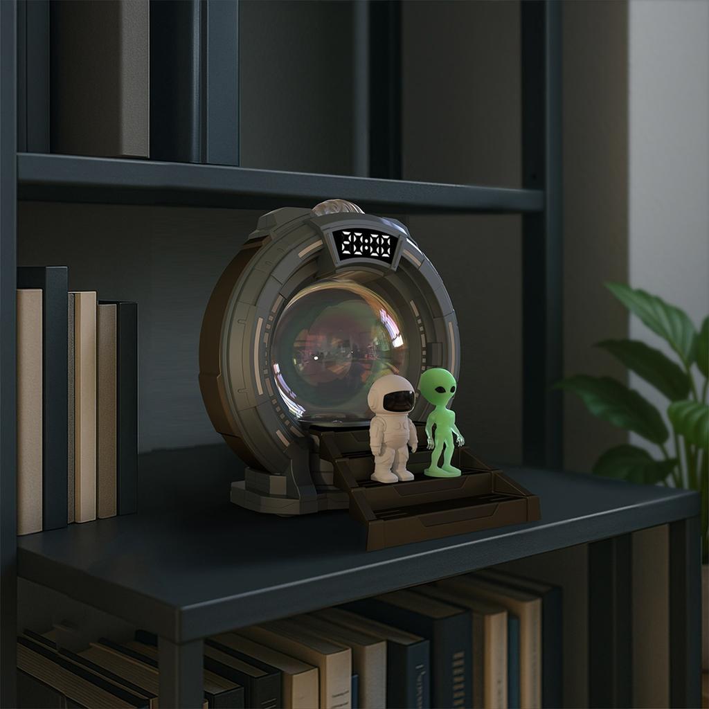 The Portal Is Shaped With Flowing Light Projection, Featuring Timing And 8 Kinds Of Noise