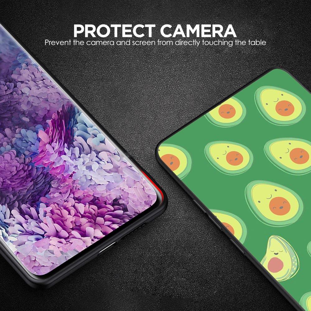Cute Avocado Phone Case for Samsung Galaxy A55 A35 A17 A07 A15 A13 A25 A51 A71 A72 A73 A32 A52 A52S A41 5G Soft TPU Shell Fundas