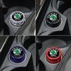 ABS Car Cigarette Lighter Dust Cover Dustproof Cap Plug for Skoda Logo VRS Yeti Octavia Kamiq Kodiaq Karoq Superb Fabia Rapid ndf500