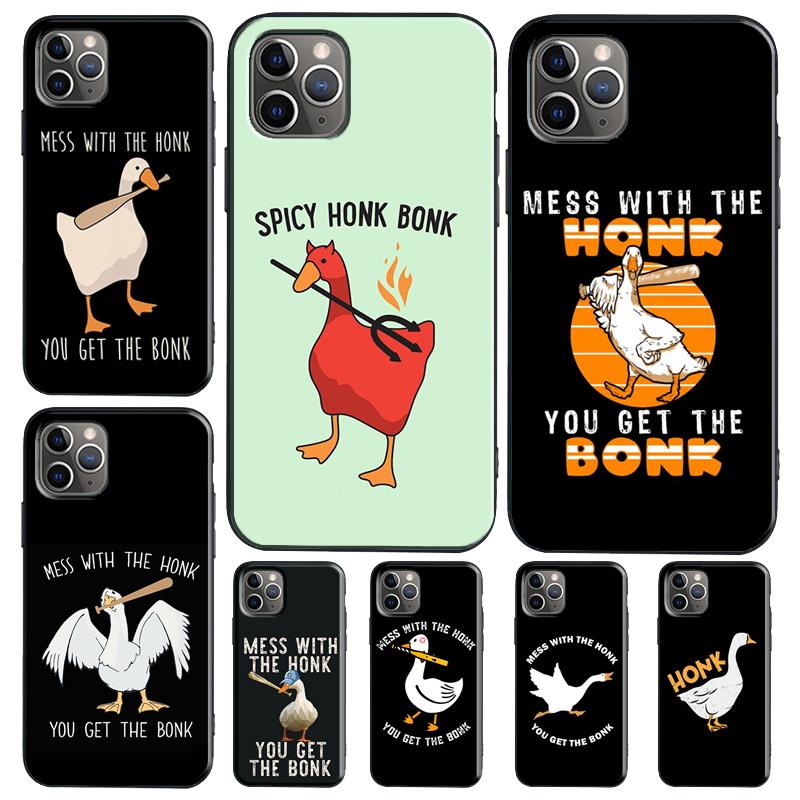 Ente Gans Quak Bonk Lustiges Meme Hülle Für Samsung Galaxy S25 S24 S22 S23 Ultra Plus S20 S21 FE S9 S10 S24 FE Handyhülle