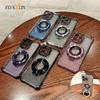 Luxury Glitter Wireless Charging Ring Stand Case For Xiaomi Redmi Note 13 12 Pro 5G 11S 10S 9S 10 11 Transparent Magnetic Cover