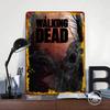 The Walking Dead Printed Poster Customized Wall Art Retro Vintage Metal Tin Signs for Modern Home Decoration Luxury Man Cave