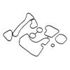 Original 1 Set Engine Oil Cooler Gasket Seal For A6 A7 A8 Q5 Q7 3.0l Tdi V6 Diesel A/t 059117070b 059117070 059117070a