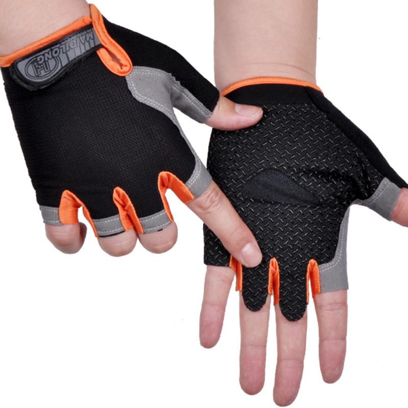 Guanti Fitness Uomo E Donna Antiscivolo Per Sollevamento Pesi E Allenamento - Traspiranti Con Presa In Silicone - Taglia S