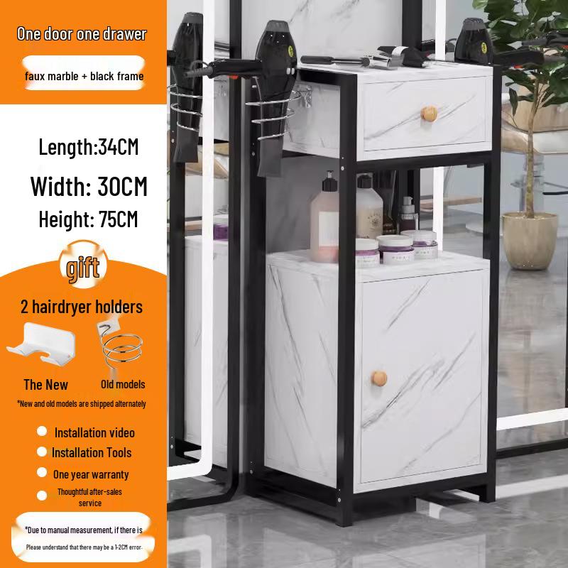 Salon Tool Cabinet with Universal Wheels: Perfect for Haircuts, Dyeing, and Perming