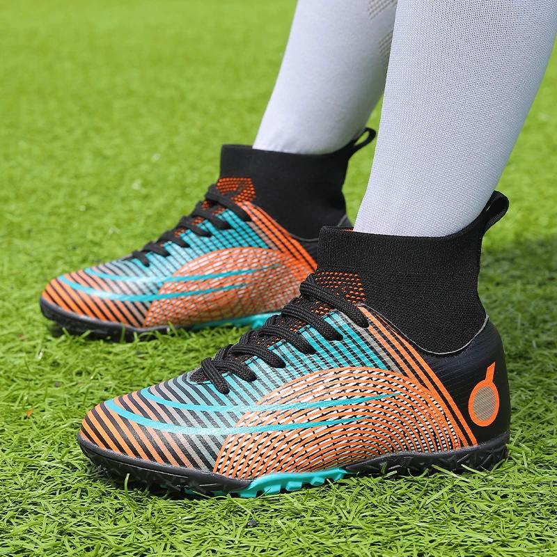 Moda Çocuk Futbol Ayakkabıları Çocuklar için Futsal Suni Çim Salon Futbol Botu Ücretsiz Kargo 2024 Erkek Çocuklar için Halı Saha Futbol Botu