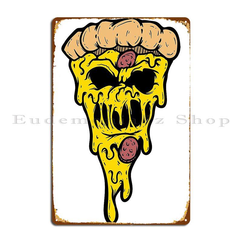 Pizza Melt Legionartwork Metal Sign Bar Cave Printing Garage Retro Wall Pub Tin Sign Poster 20X30CM