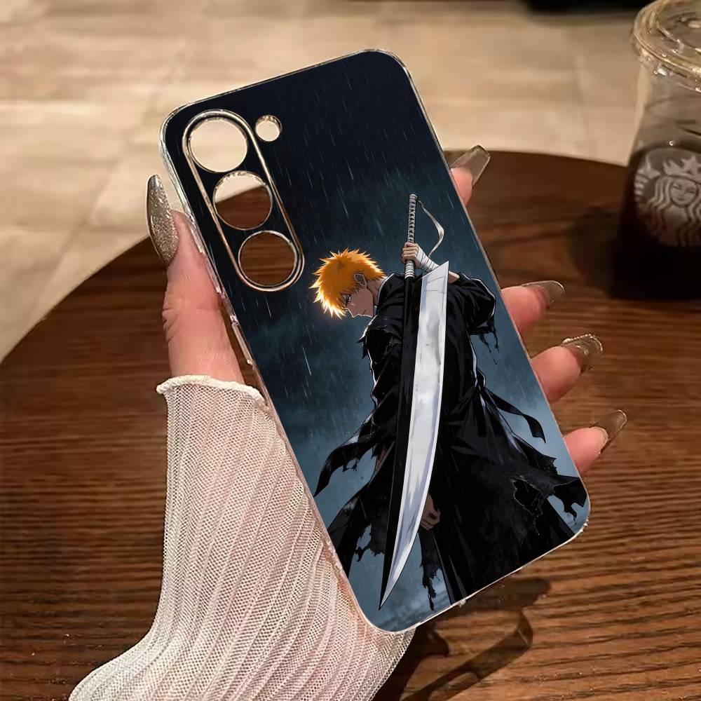 B-Bleach- Anime Ichigo Kurosaki   Phone Case For Samsung Galaxy A71,A70,A52,A51,A40,A30 Transparent Cover