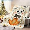 1pc Cute Pattern Printed Blanket, Autumn Thanksgiving Christmas Theme, Multiple Sizes Available, Suitable for Living Room, Bedroom, Study, Office, Out