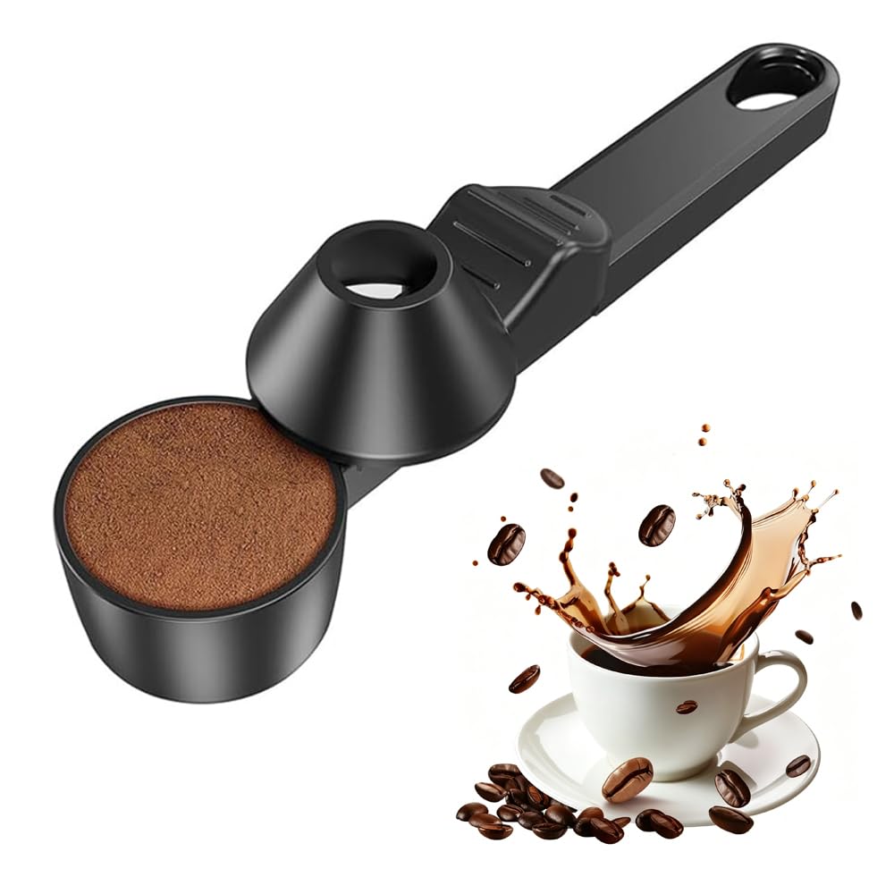 Coffee Measuring Spoon, Sliding Type, Long Handle, Accurate Measurement, Reusable, for Coffee Grounds, Protein Powder, Sugar, and Salt, Easy to Clean