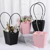 Portable Flower Box Waterproof Paper Handy Bag Kraft Handbag Party Gift Box