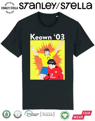 KEOWN 03 Mens Football T-Shirt Van Nistelrooy Battle Man Utd Arsenal War Legends