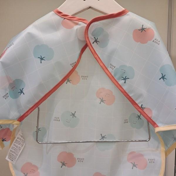 Baby Waterproof long-sleeved bib, Baby food bib, blue, 1 piece