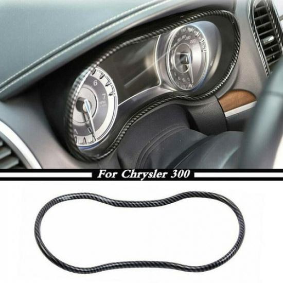 For 2015- Chrysler 300 Carbon Fiber Inner Console Dashboard Cover Trim Frame