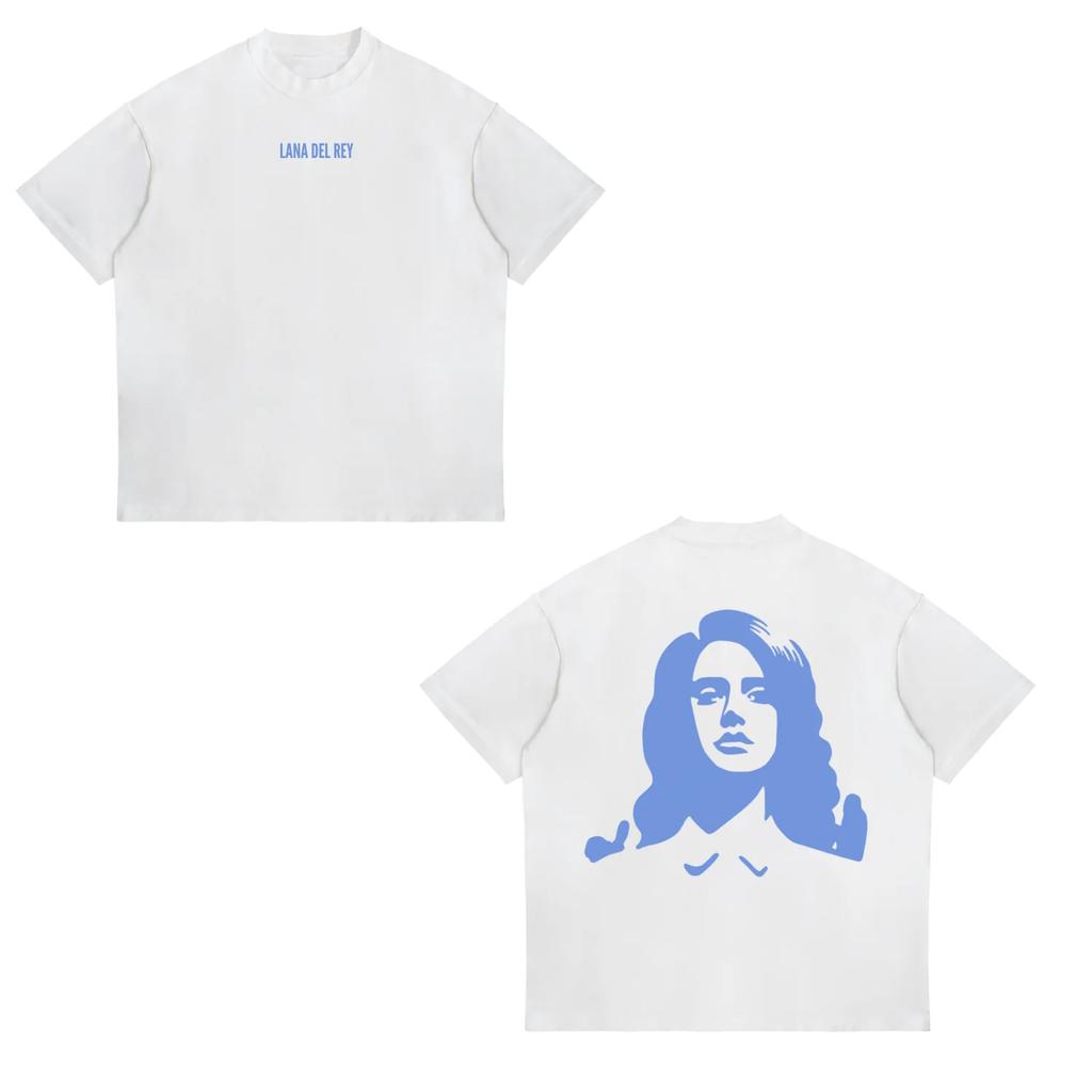 Singer Lana Del Rey Graphic T Shirt Unisex Women Fashion Hip Hop 90s Vintage TShirts Oversized Cotton Casual Tshirt Y2k Streetwear