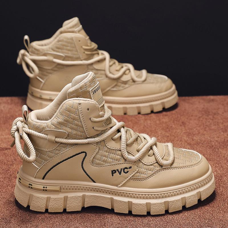 Men Outdoor Ankle Boots 2026 Autumn Comfortable Non Slip Casual Shoes Short Boots Fashion High Quality High Top Sports Shoes