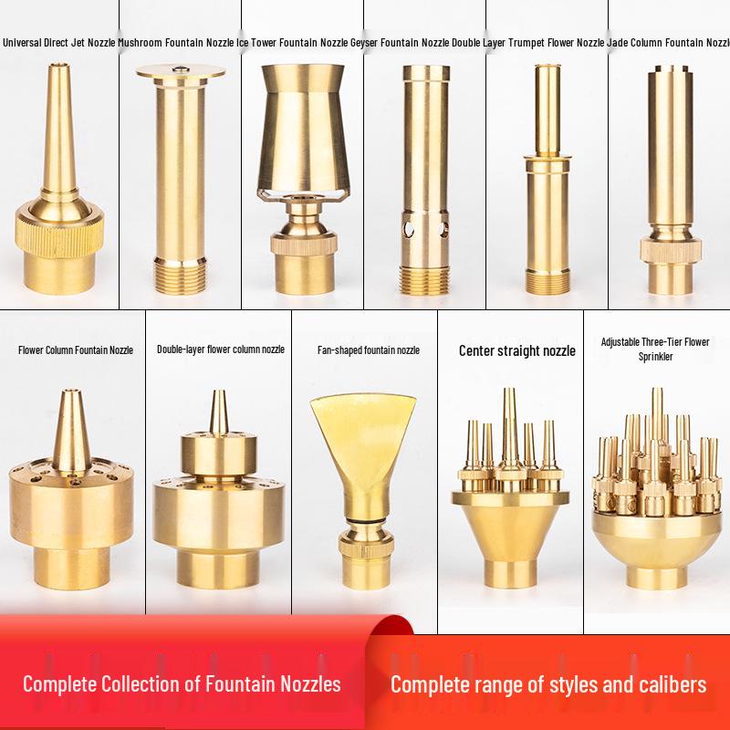 Universal Pure Copper Fountain Nozzle for Pond & Courtyard