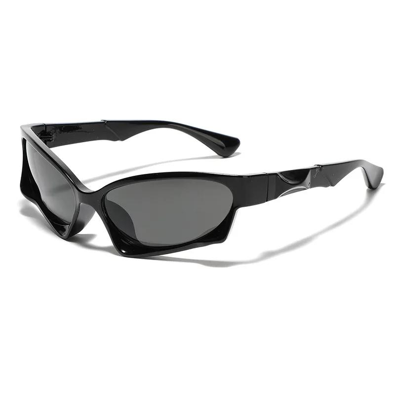 Y2K Brand Designer Luxury Big Frame Irregular Sunglasses Women For Men 2024 Vintage Punk Sun Glasses Outdoor Sport Goggles UV400