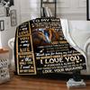 1PC Love Quotes for Wife Print Blanket, Soft Throw Blanket - Warm & Cozy for Couch, Bed, Office, and Travel yy250912199