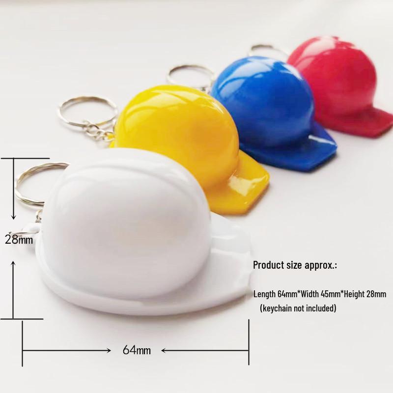 Cross-Border Bestseller: Creative Safety Helmet Bottle Opener Keychain - Practical Novelty Gift