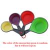 1set Silicone Measuring Spoon Foldable Baking Measuring Spoon Set For Coffee Powder, Beans, Sugar Baking Measuring Spoon