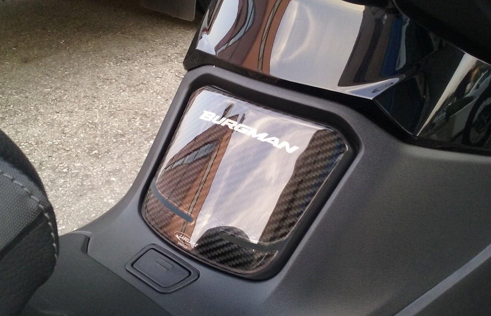

labelbike - 3D Sticker Footboard Protection for Scooter SUZUKI BURGMAN 400 2017-2023 tank hatch чёрный