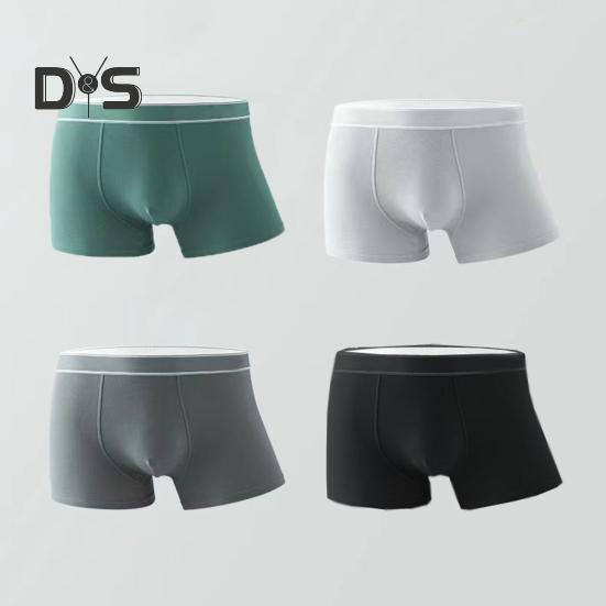 Uomo Boxer Intimo Vita Media U-Convex Colore Solido Senza Cuciture Pantaloncini Slip Traspiranti Senza Sudore Vestibilità Slimslip