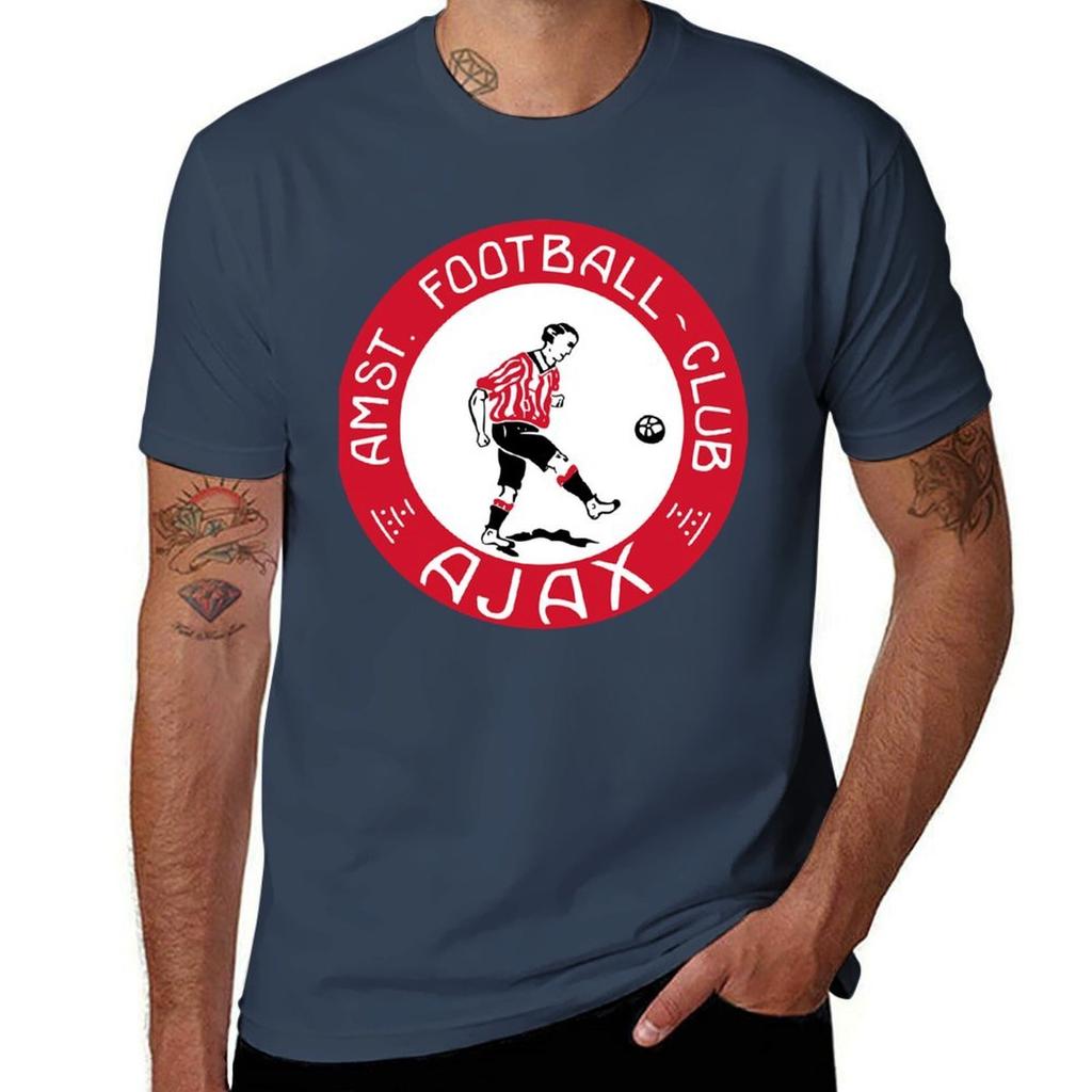 Ajax heel oud logo T-shirt Grote Mat Buiten Casual Top