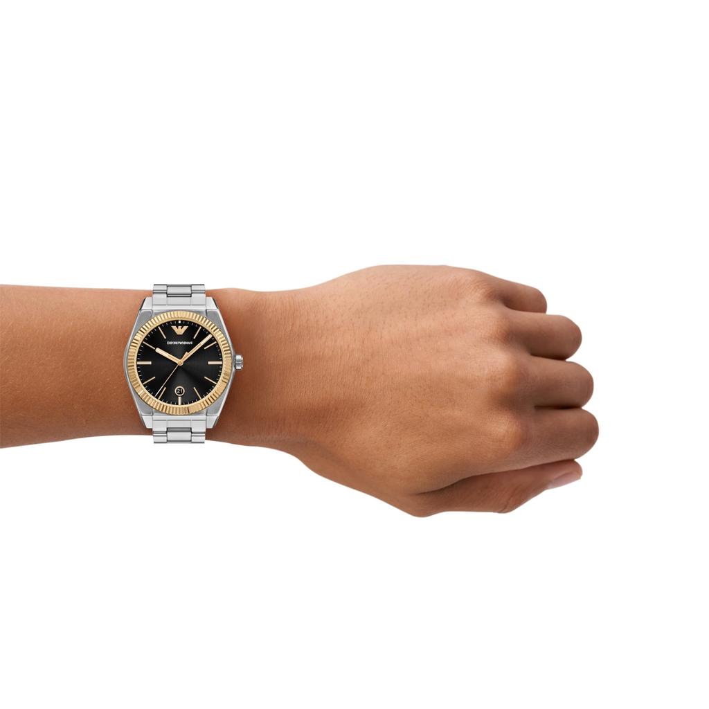 Emporio Armani AR80077SET Silver Watch Men's