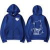 Švédský rapper Bladee Drain Gang Logo Mikina s kapucí Pánské Ležérní Nadměrná mikina na zip Streetwear Módní Vintage bundy