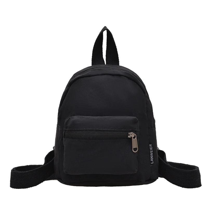 Minimalist Women Casual Small Backpack With Fabric For Daily Use