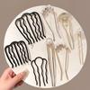U-Shaped Pearl Women's Updo Hairpin 2025 - Elegant Insert Comb Headwear