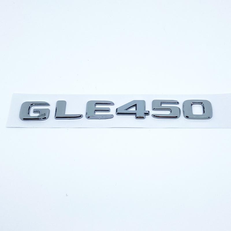 Letters Emblem Badge for Mercedes Benz GLE250d GLE300d GLE350d GLE400 GLE450 4Matic Car Styling Trunk Nameplate Sticker