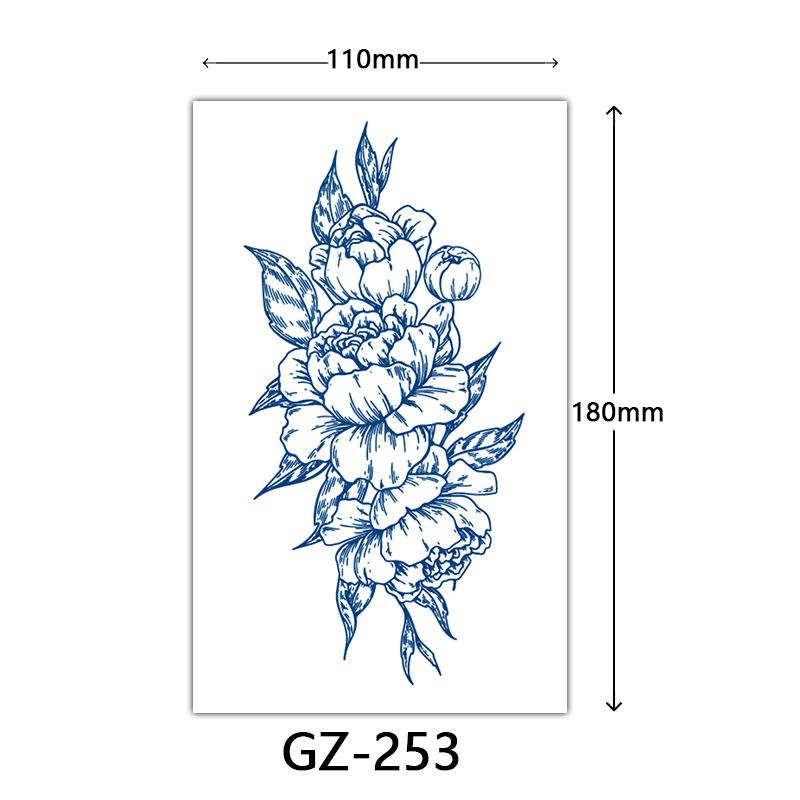 Herbal Semi-Permanent Tattoo Sticker, Semi-Permanent Tattoo Sticker, Anti-Rub, Anti-Sweat Tattoo
