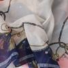 Magnetic Buckle Silk Scarf Chiffon Square Scarf Fashion Headscarves  Spring