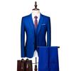 2024 Men's Slim Fit Korean Style Wedding Tuxedo - Two-Button Business Casual Suit Set