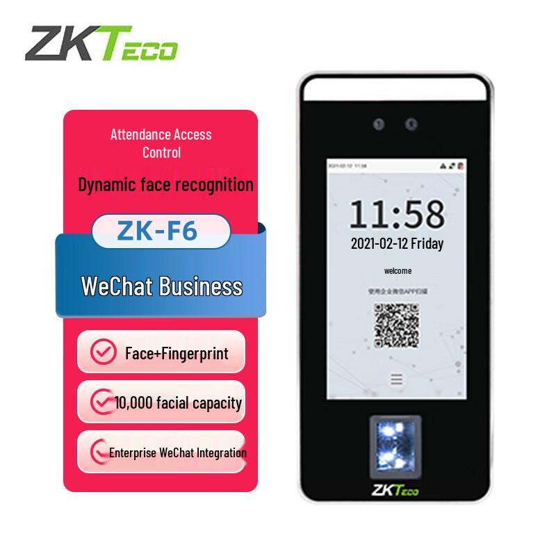 ZKTECO ZK-F6 Face & Fingerprint Access Control Terminal
